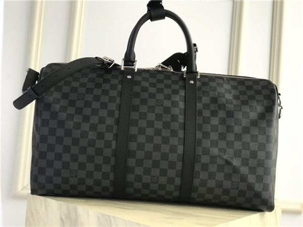 Louis Vuitton KEEPALL BANDOULIÈRE 50 Damier Graphite Gris High