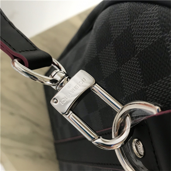 Louis Vuitton KEEPALL BANDOULIÈRE 50 Damier Graphite Red High