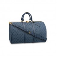 Louis Vuitton KEEPALL BANDOULIÈRE 50 Denim Navy High