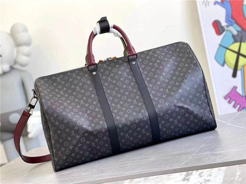 Louis Vuitton KEEPALL BANDOULIÈRE 50 Monogram Eclipse High