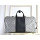 Louis Vuitton KEEPALL BANDOULIÈRE 50 Monogram Eclipse Silver High