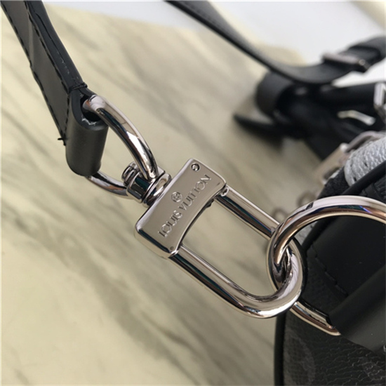 Louis Vuitton KEEPALL BANDOULIÈRE 50 Monogram Eclipse Silver High