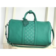 Louis Vuitton KEEPALL BANDOULIÈRE 45 Taiga Green High