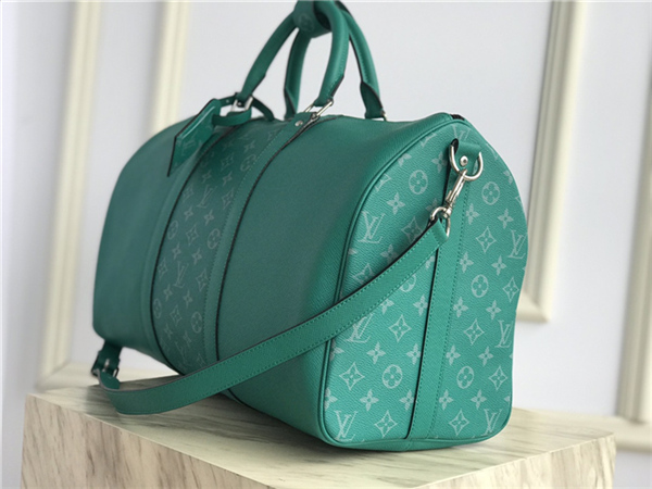 Louis Vuitton KEEPALL BANDOULIÈRE 45 Taiga Green High