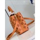 Louis Vuitton Capucines MM Calfskin leather embroidery Saffron Yellow M22922/M22863 High