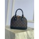 Louis Vuitton Alma BB Bag Monogram Black High