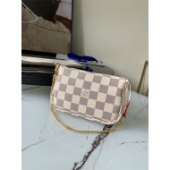 Louis Vuitton MINI POCHETTE ACCESSOIRES Damier Azur High