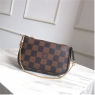 Louis Vuitton MINI POCHETTE ACCESSOIRES Damier Ebene High