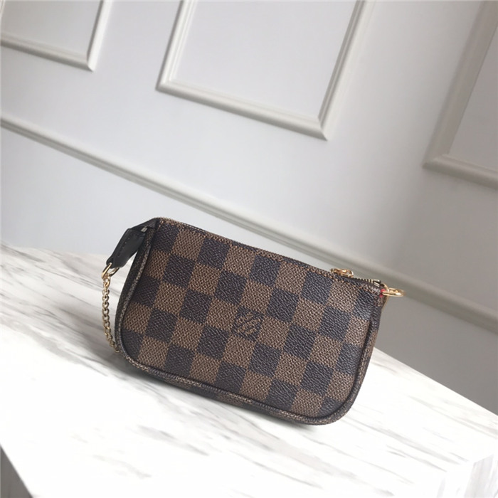 Louis Vuitton MINI POCHETTE ACCESSOIRES Damier Ebene High