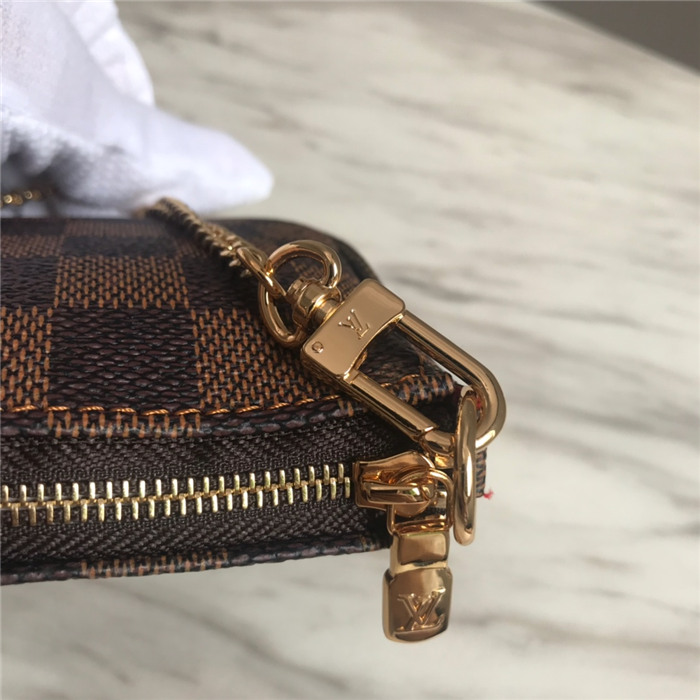 Louis Vuitton MINI POCHETTE ACCESSOIRES Damier Ebene High