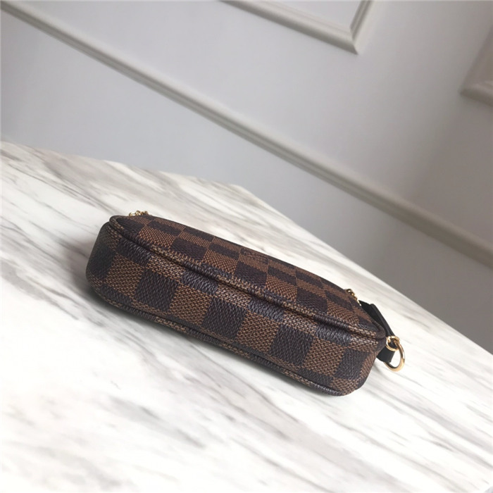 Louis Vuitton MINI POCHETTE ACCESSOIRES Damier Ebene High