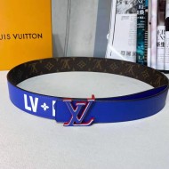 Louis Vuitton LVXNBA LV 3 STEPS 40MM REVERSIBLE BELT High