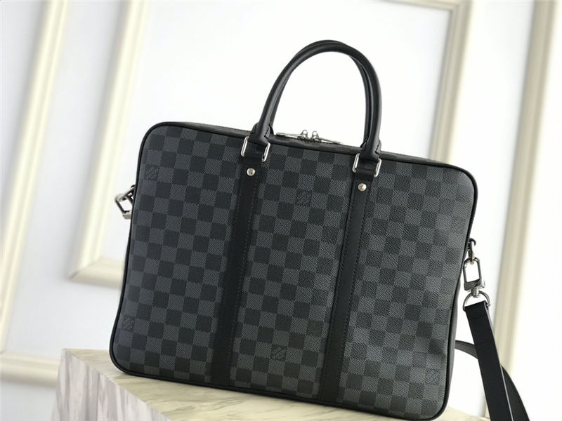 Louis Vuitton PORTE-DOCUMENTS VOYAGE PM Damier Graphite canvas N41478 High