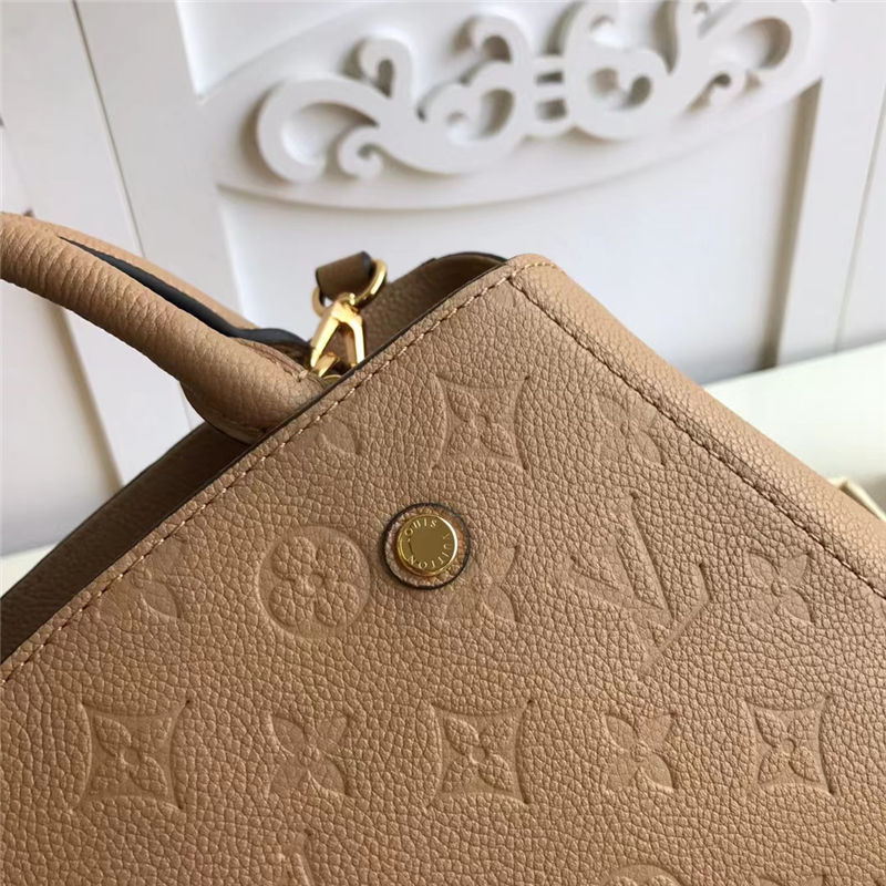 Louis Vuitton MONTAIGNE BB Monogram Empreinte Taupe High