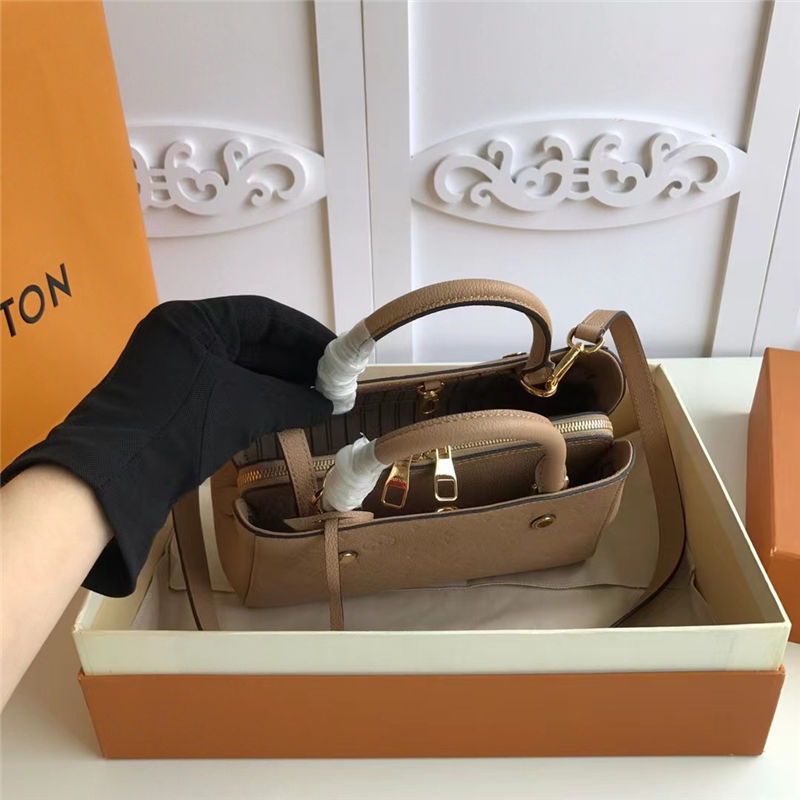 Louis Vuitton MONTAIGNE BB Monogram Empreinte Taupe High