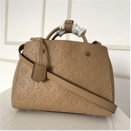 Louis Vuitton MONTAIGNE MM Monogram Empreinte Taupe High