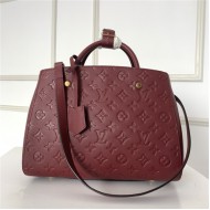 Louis Vuitton MONTAIGNE MM Monogram Empreinte Wine High