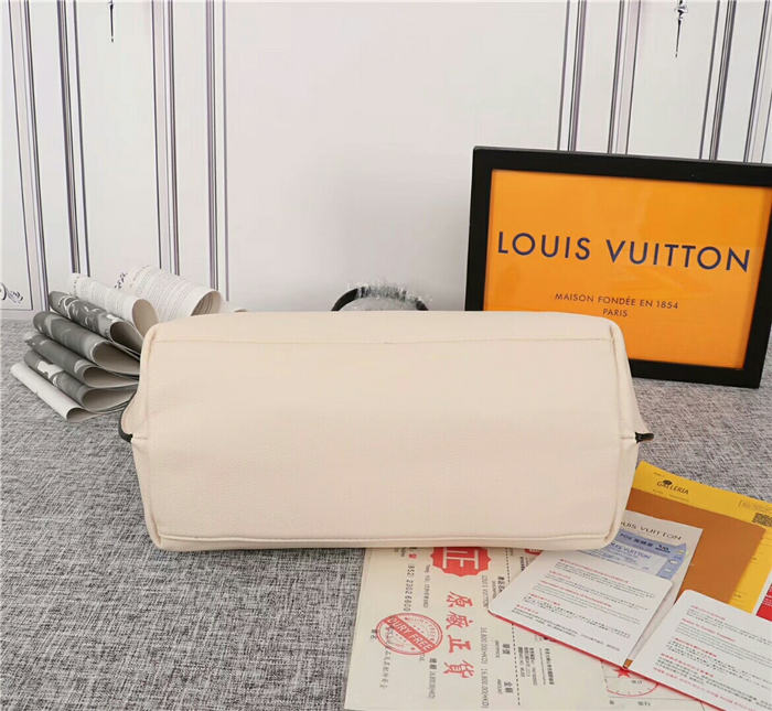 Louis Vuitton Lockme Go Tote Bag Beige