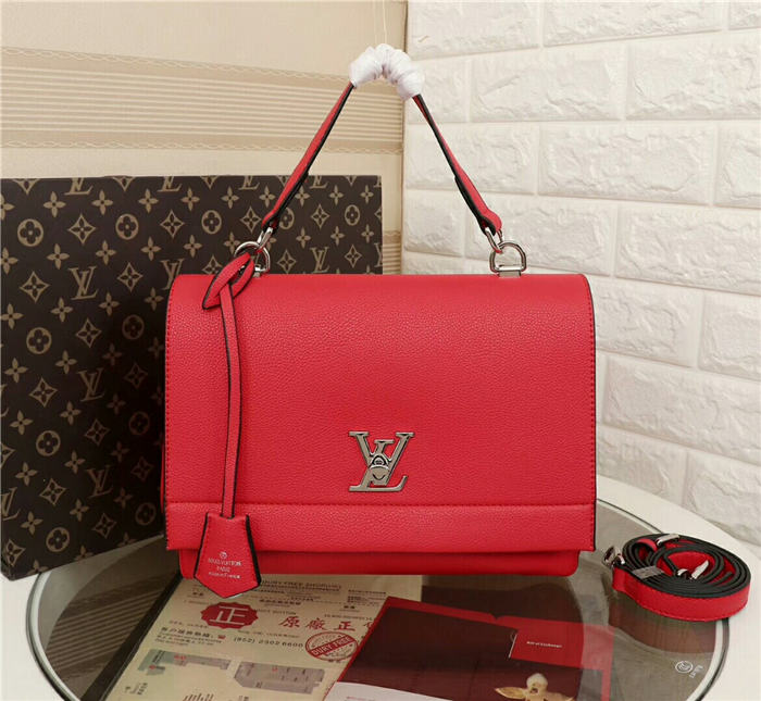 Louis Vuitton Lockme II Bag Red