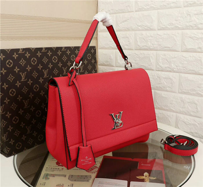 Louis Vuitton Lockme II Bag Red