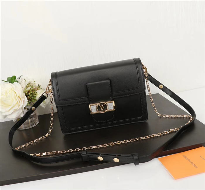 Louis Vuitton MM Dauphine Bag Lugano Black