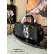 Louis Vuitton SPEEDY SOFT TRUNK Taurillon Leather M57410 Black Zoooom with Friends High