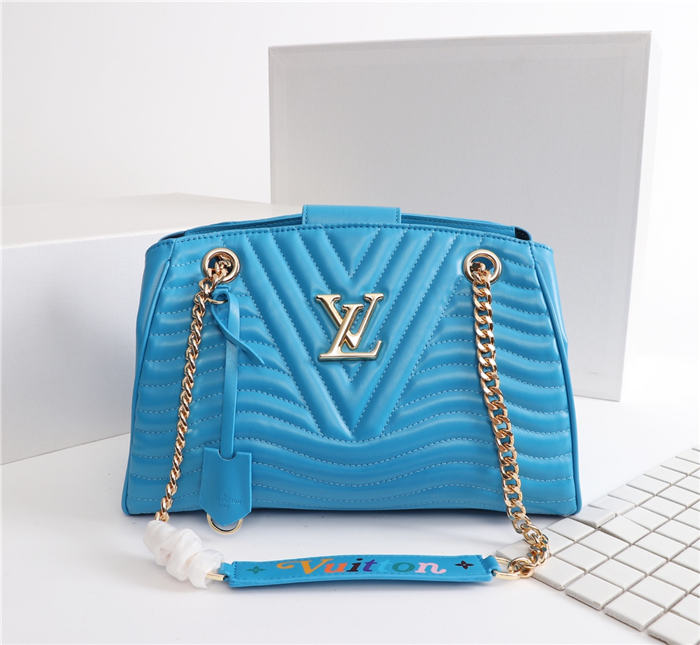 Louis Vuitton New Wave Chain Tote Blue