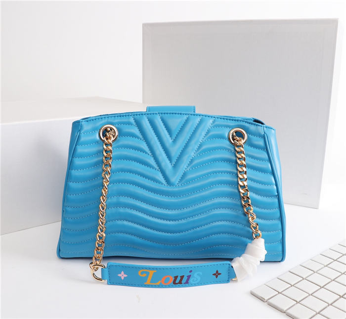 Louis Vuitton New Wave Chain Tote Blue