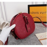 Louis Vuitton Boite Chapeau Souple MM Monogram Empreinte Red