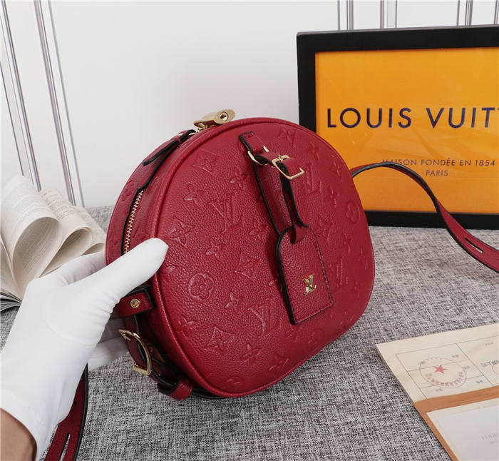 Louis Vuitton Boite Chapeau Souple MM Monogram Empreinte Red