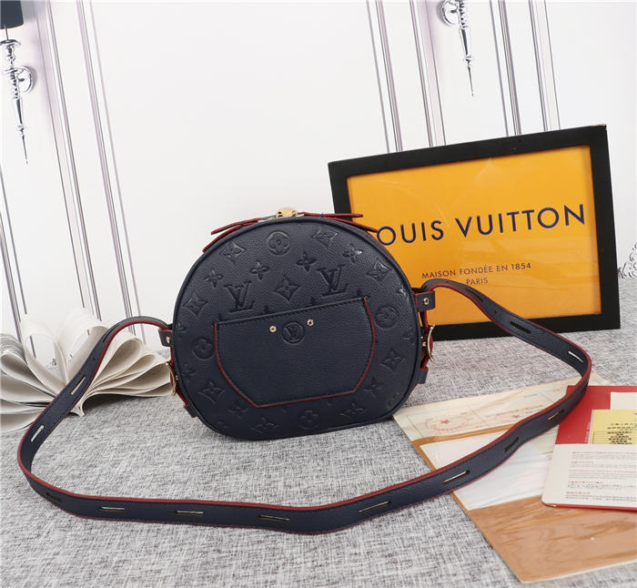 Louis Vuitton Boite Chapeau Souple MM Monogram Empreinte Red