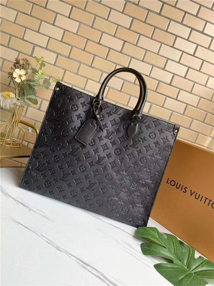 Louis Vuitton GM Onthego Bag Monogram Empreinte Black