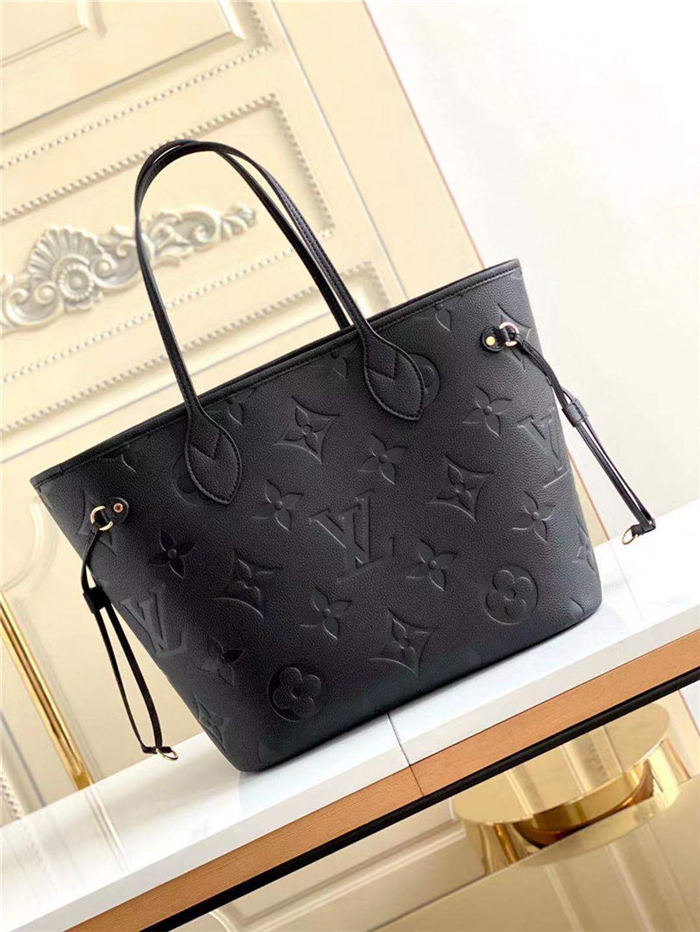 Louis Vuitton NEVERFULL MM Monogram Empreinte Black M45684 High