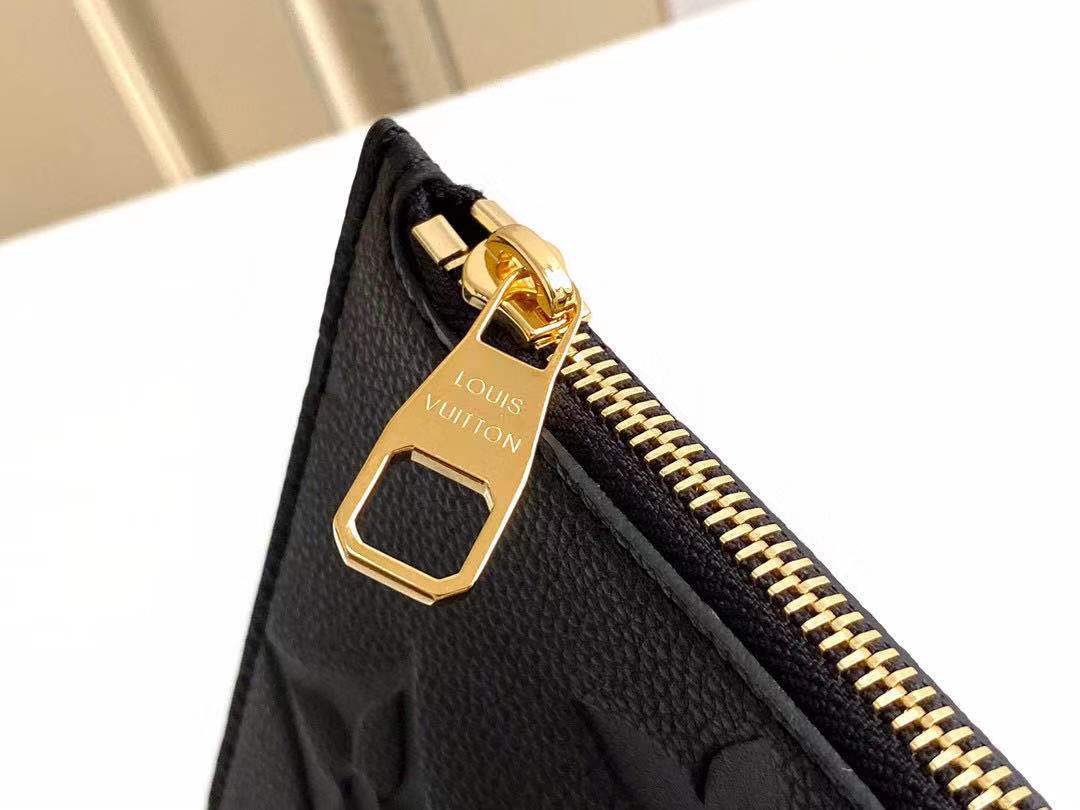 Louis Vuitton NEVERFULL MM Monogram Empreinte Black M45684 High