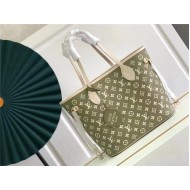 Louis Vuitton NEVERFULL MM Printed and embossed grained cowhide leather M46102 High