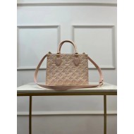 Louis Vuitton ONTHEGO PM Sprayed and embossed grained cowhide leather M46067 High