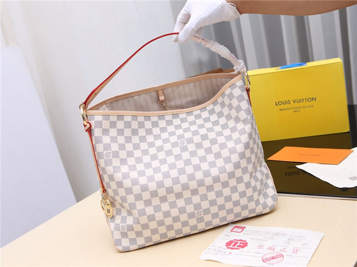 Louis Vuitton Delightful MM Bag Damier Azur