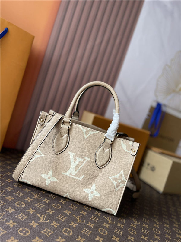 Louis Vuitton ONTHEGO PM Greige M45654 Mid