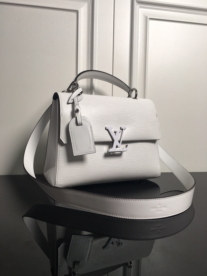 Louis Vuitton GRENELLE PM Epi grained cowhide leather M53695 White High