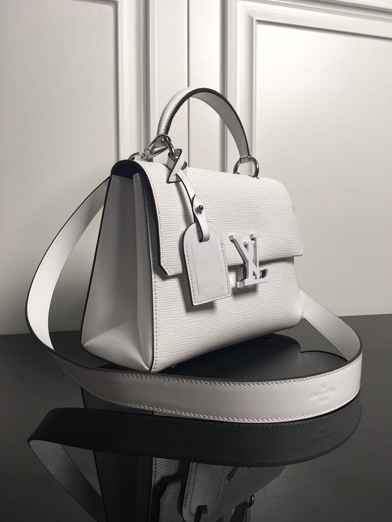 Louis Vuitton GRENELLE PM Epi grained cowhide leather M53695 White High