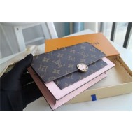 Louis Vuitton Flore Chain Wallet Monogram Canvas Pink