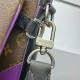 Louis Vuitton TRIO MESSENGER Monogram Macassar coated canvas and Purple cowhide leather M46266 High