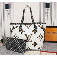 Louis Vuitton Neverfull MM Bag Monogram Ivoire Mid