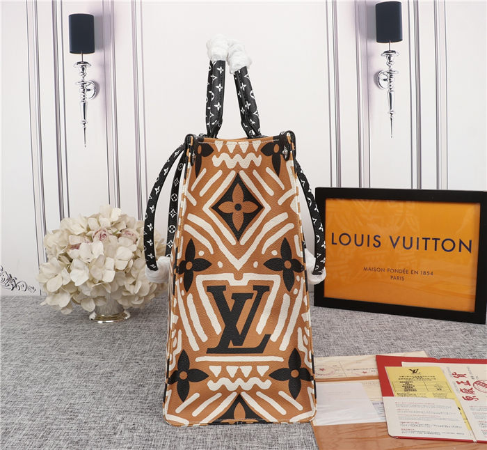 Louis Vuitton LV CRAFTY ONTHEGO GM Bag Camarel