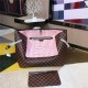 Louis Vuitton Neverfull GM Bag Damier Ebene Pink