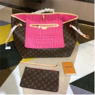 Louis Vuitton Neverfull GM Bag Monogram Canvas Fuchsia