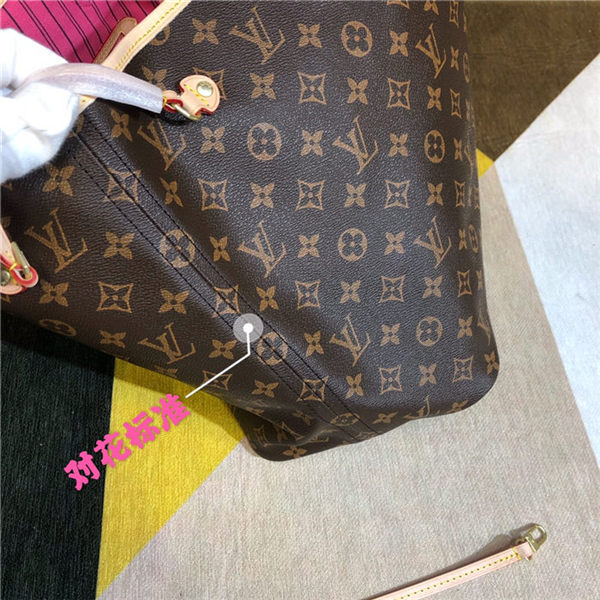 Louis Vuitton Neverfull GM Bag Monogram Canvas Fuchsia