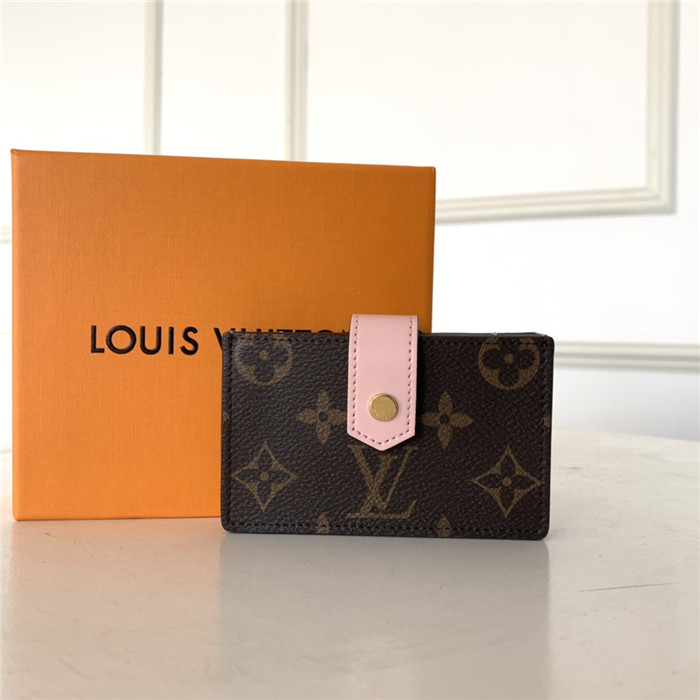 Louis Vuitton CARD HOLDER Rose Ballerine High