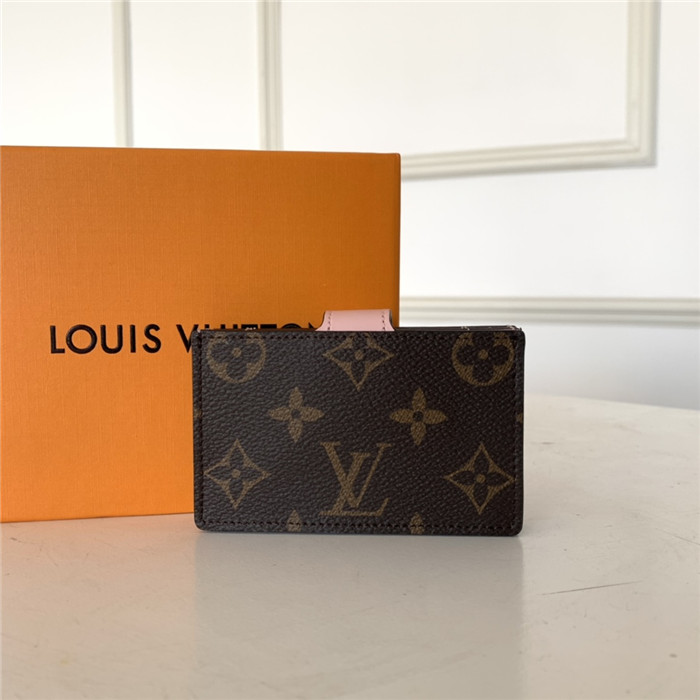 Louis Vuitton CARD HOLDER Rose Ballerine High