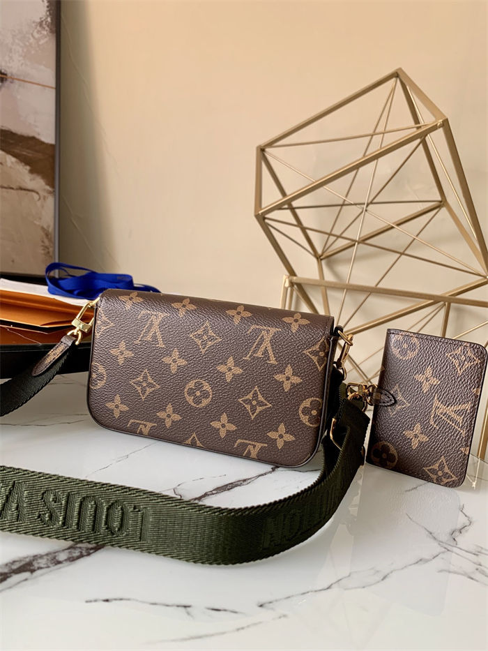 Louis Vuitton Félicie Strap & Go Monogram coated canvas M80091 High